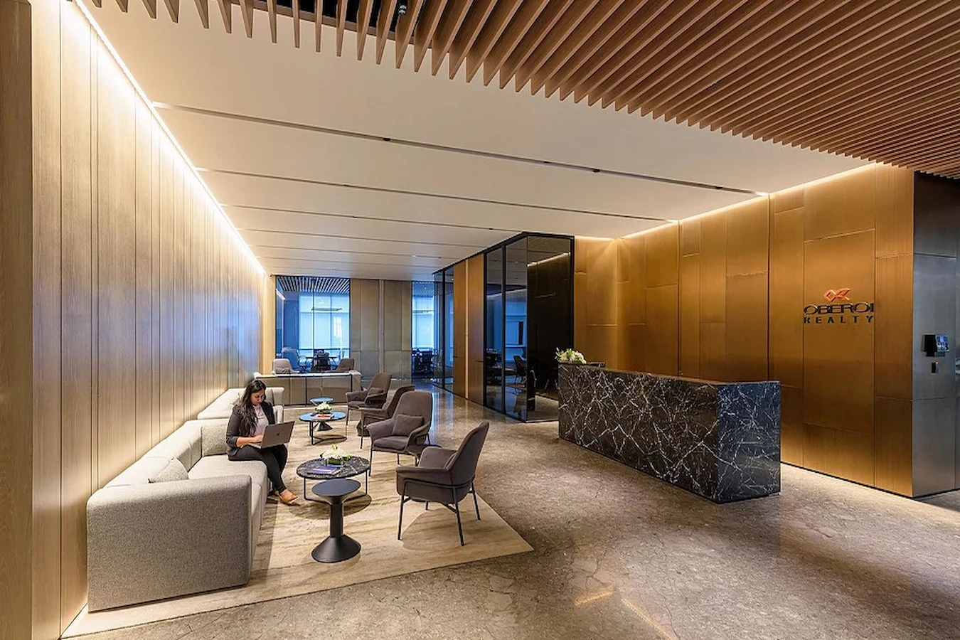 Lobby Area at Oberoi Realty Three Sixty North Gurgaon Lobby Area at Oberoi Realty Three Sixty North Gurgaon